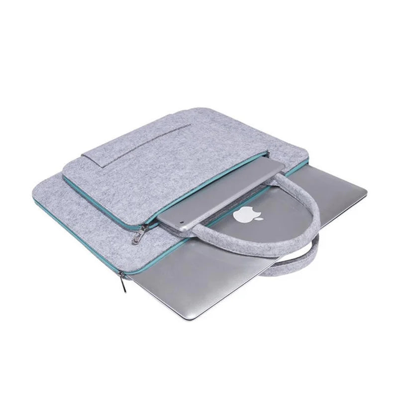 High Quality Laptop Bag, Felt Laptop Sleeve Notebook Computer Case Carrying Bag Pouch With Handle For  Asus / Lenovo