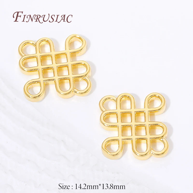 Connectors For Jewerly 18K Gold Plated Brass Connectors For Bracelets Accessories DIY Jewelry Making Supplies,Earrings Findings