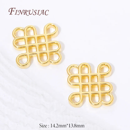 Connectors For Jewerly 18K Gold Plated Brass Connectors For Bracelets Accessories DIY Jewelry Making Supplies,Earrings Findings
