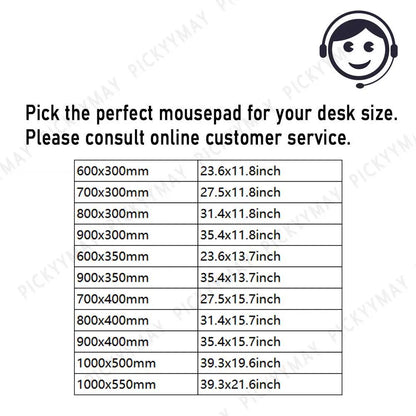 White Mouse Pads Printstream Gaming Mousepads Large Mousepad Gamer Rubber Mat Deskpad Company Long Desk Mats XXL For Csgo