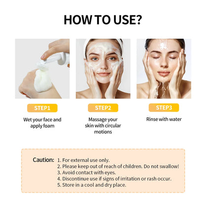 Turmeric Face Wash, Turmeric Cleanser, Turmeric Foaming Cleanser for All Skin Types