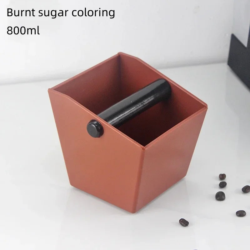 Coffee Knock Box Espresso Grounds Container Coffee ABS Bucket Anti Slip Powder Beveled Residue Barista Accessories Maker Tools