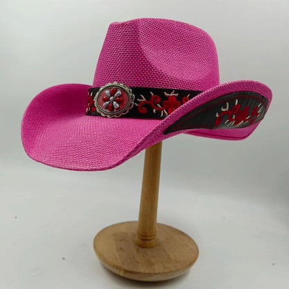 hats beach hat bohemian flat brim hat hand woven straw hat ladies summer vacation travel sun hat