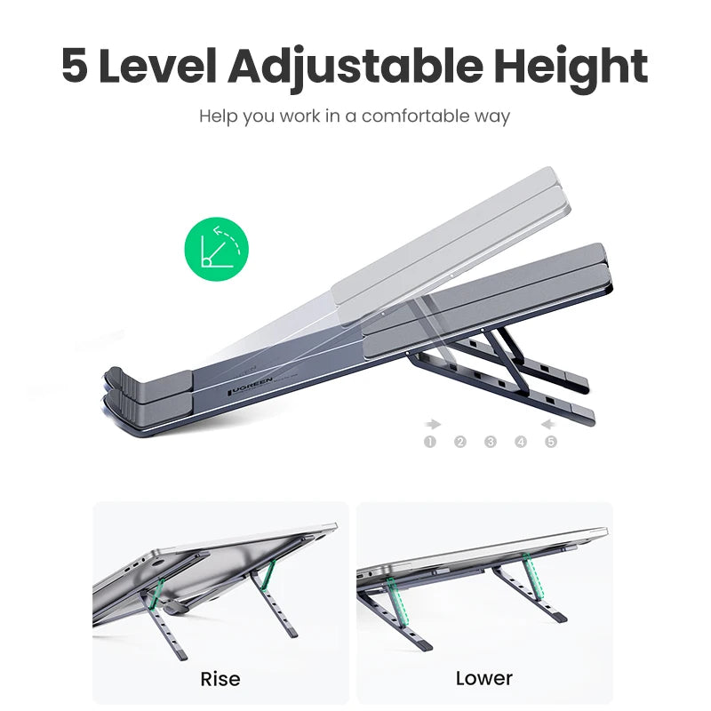 UGREEN Laptop Stand Holder For MacBook Air Pro Foldable Aluminum Notebook Stand Tablet Stand Laptop PC Support Macbook Stand