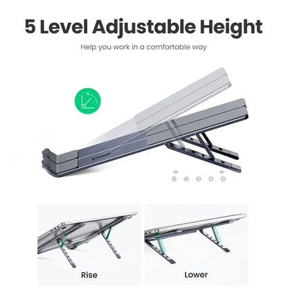 UGREEN Laptop Stand Holder For MacBook Air Pro Foldable Aluminum Notebook Stand Tablet Stand Laptop PC Support Macbook Stand