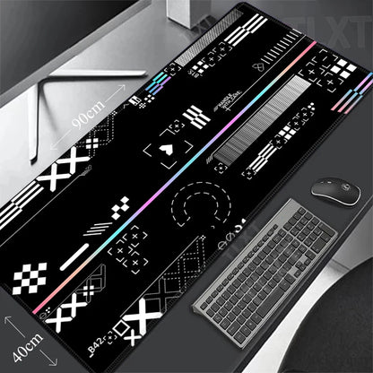 White Mouse Pads Printstream Gaming Mousepads Large Mousepad Gamer Rubber Mat Deskpad Company Long Desk Mats XXL For Csgo