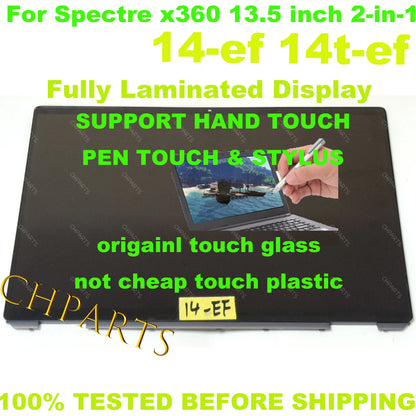 13.5" For HP Spectre x360 14 EF 2-IN-1 14 EF Touch Screen ATNA35VJ07 M54554-1J0 Laptop LCD Display Assembly OLED 3000*2000