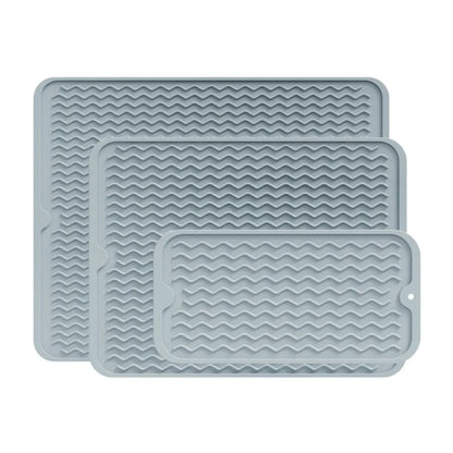 Non Slip Silicone Drying Mat for Kitchen Extra Large Heatproof Countertop Stove Protector Dish Drying Rack