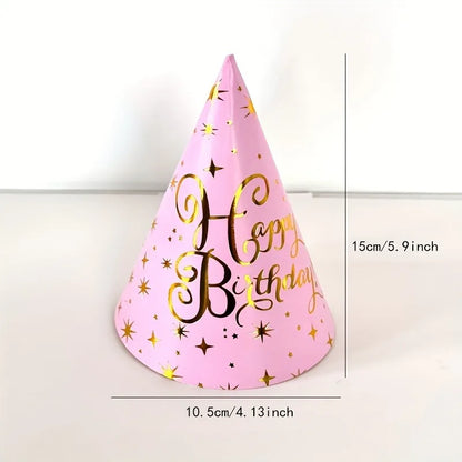 20 Decorative Party Hats - The Perfect Choice for Christmas, Birthdays, Weddings, Halloween and New Year Celebrations