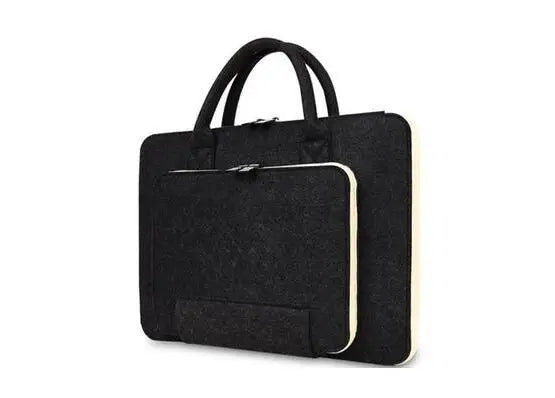 High Quality Laptop Bag, Felt Laptop Sleeve Notebook Computer Case Carrying Bag Pouch With Handle For  Asus / Lenovo