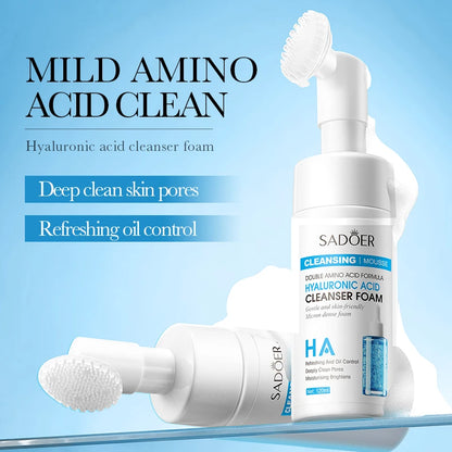 Facial Cleanser Face Wash Foam Face Massasge Facial Hydrating Moisturizing Skin Products Mossee Cleansing Care