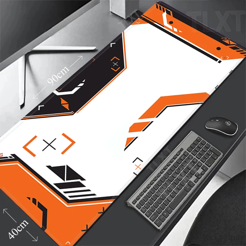 White Mouse Pads Printstream Gaming Mousepads Large Mousepad Gamer Rubber Mat Deskpad Company Long Desk Mats XXL For Csgo