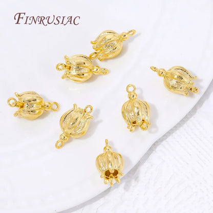 Connectors For Jewerly 18K Gold Plated Brass Connectors For Bracelets Accessories DIY Jewelry Making Supplies,Earrings Findings