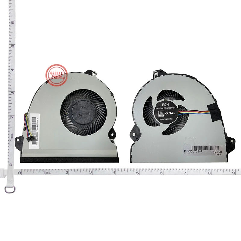 Laptop Cpu Cooling Fan For Asus ROG Strix FX73 FZ53V GL753 GL553 FX53 KX53 ZX53V VD/VE/VW FX53V/VD FX73V FX73VD FZ53VD GL753VD