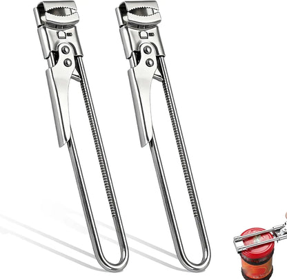 A sturdy and durable kitchen tool suitable for cans and bottles, adjustable manual stainless steel can opener, multifunctional