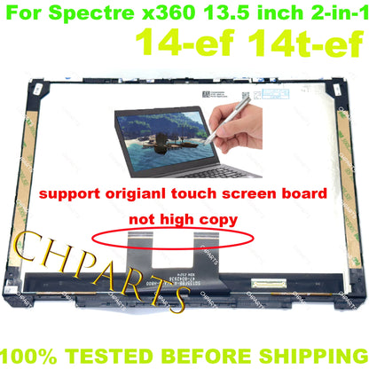 13.5" For HP Spectre x360 14 EF 2-IN-1 14 EF Touch Screen ATNA35VJ07 M54554-1J0 Laptop LCD Display Assembly OLED 3000*2000