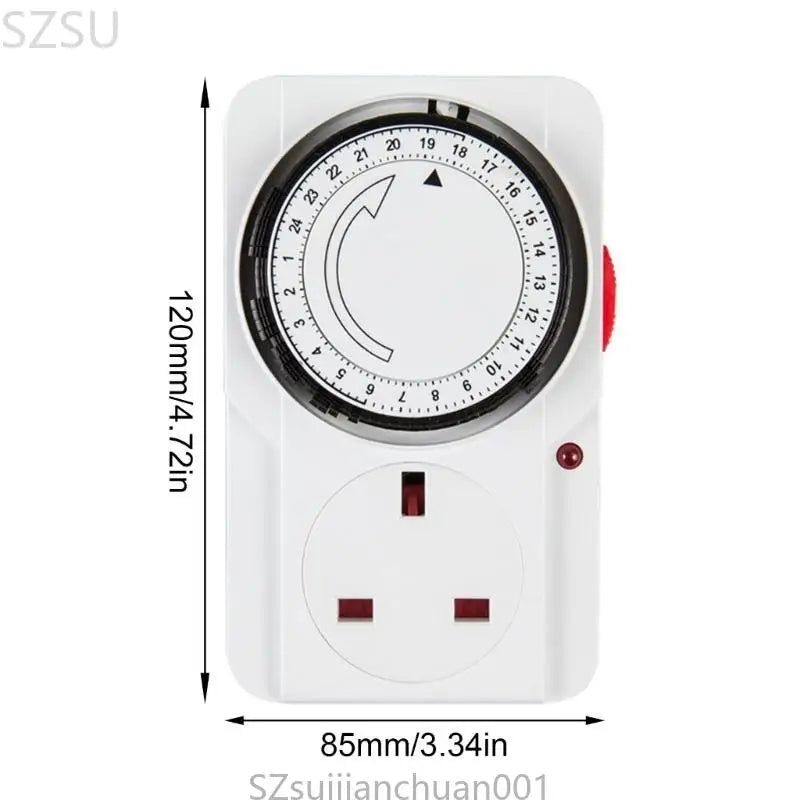 Home Security Timer Plug Socket, Automatically Controls Appliances, Deters Burglars, No Battery Required