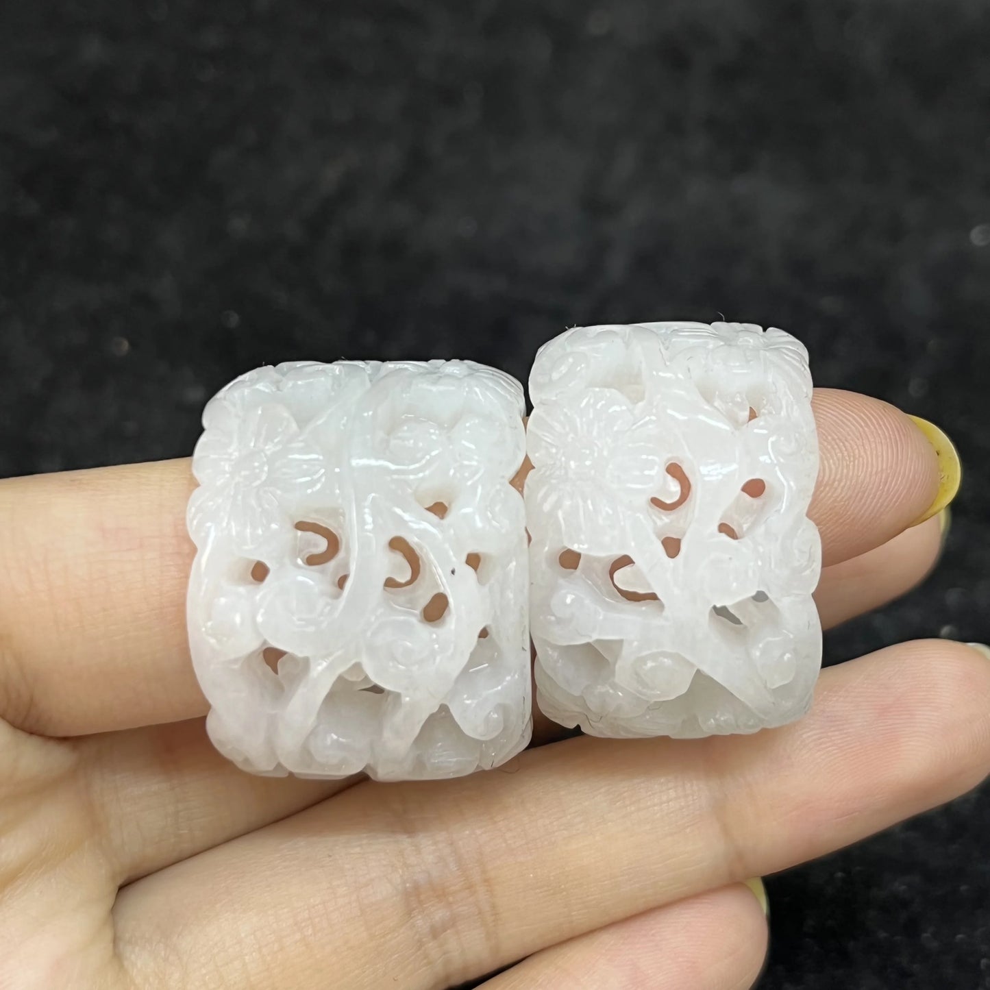 1pcs/lot Jewellery joyas homme gemstones rings antique jade wrenches classical carvings auspicious totems Collectible gifts