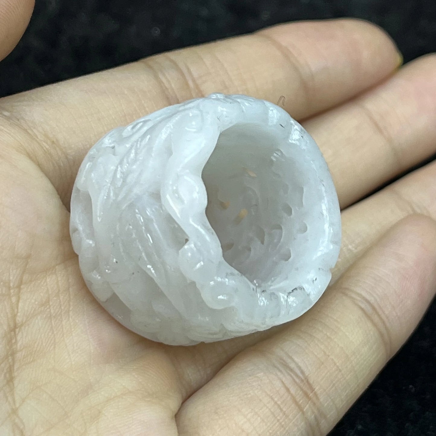 1pcs/lot Jewellery joyas homme gemstones rings antique jade wrenches classical carvings auspicious totems Collectible gifts