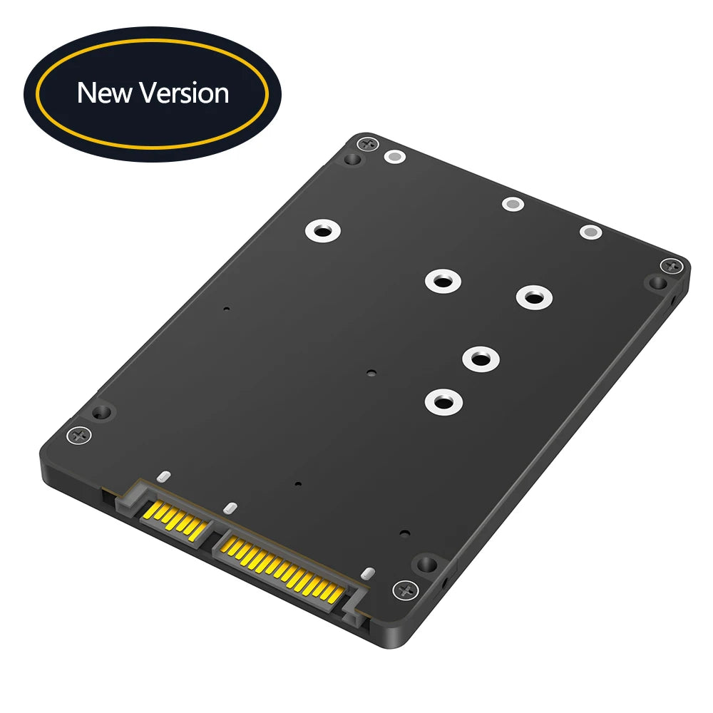 High Speed SATA Convertor  HDD Enclosure 2 in 1 M.2 NGFF/MSATA to SATA Adapter Card Support 30/42/60/80mm SSD