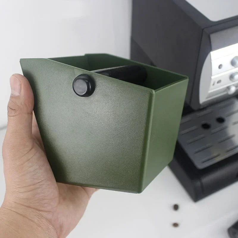 Coffee Knock Box Espresso Grounds Container Coffee ABS Bucket Anti Slip Powder Beveled Residue Barista Accessories Maker Tools