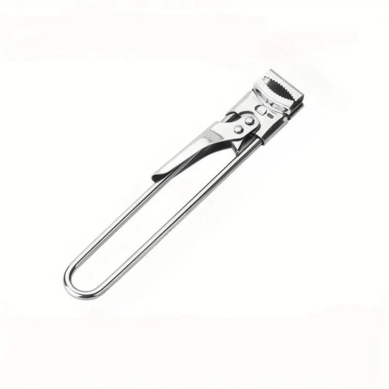 A sturdy and durable kitchen tool suitable for cans and bottles, adjustable manual stainless steel can opener, multifunctional