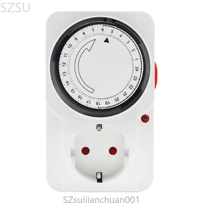 Home Security Timer Plug Socket, Automatically Controls Appliances, Deters Burglars, No Battery Required