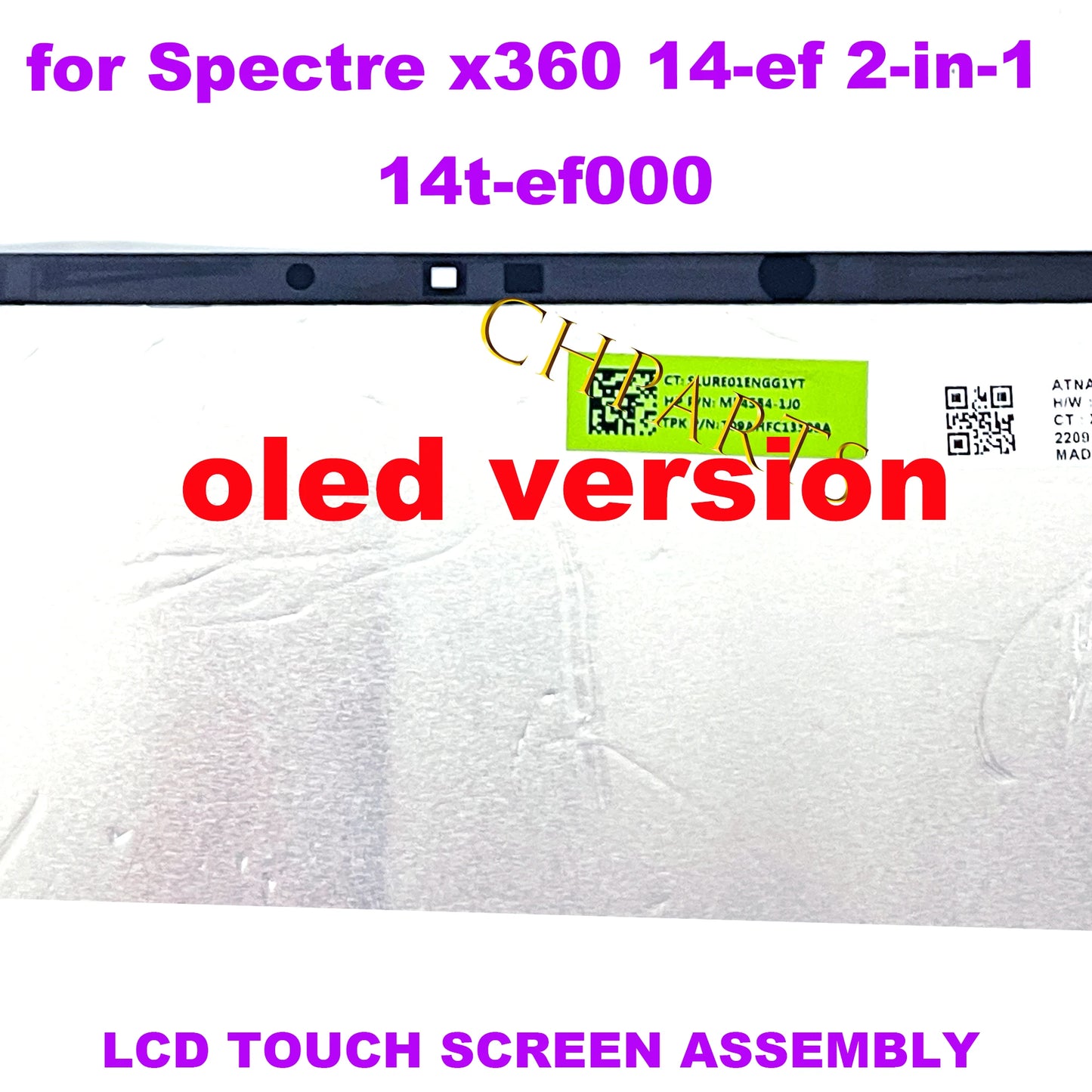 13.5" For HP Spectre x360 14 EF 2-IN-1 14 EF Touch Screen ATNA35VJ07 M54554-1J0 Laptop LCD Display Assembly OLED 3000*2000