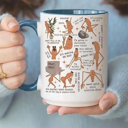 Marcus Worm Mug Fun and Weird Biological Coffee Cup Ceramic Coffee Mug Water Cup Novelty Coffee Coffee Milk Tea Water Cup