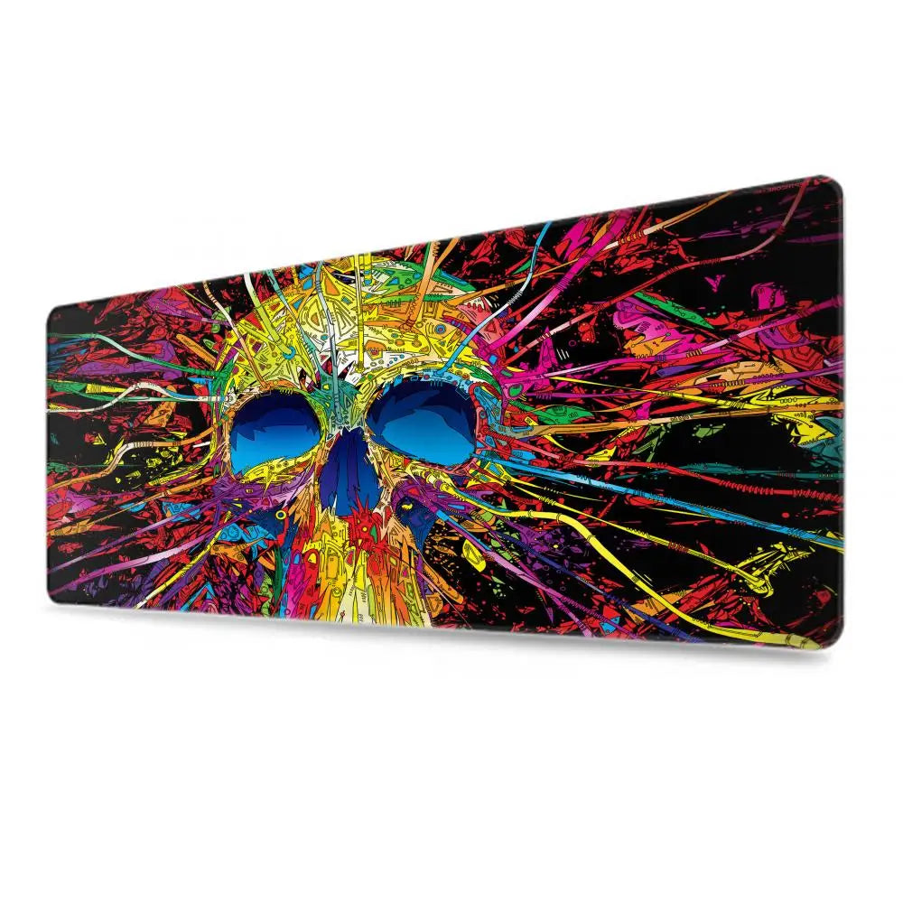 Trippy Psychedelic Weed Large Gaming Mouse Pad Computer Mousepad PC Gamer Mouse Mat Laptop Mouse Carpet Keyboard Mat Desk Pad