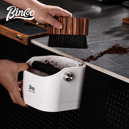 Bincoo 0.8L Coffee Knock Box Espresso Grounds Container Anti Slip Espresso Dump Bin Grind Beveled Barista Goods Cafe Accessories
