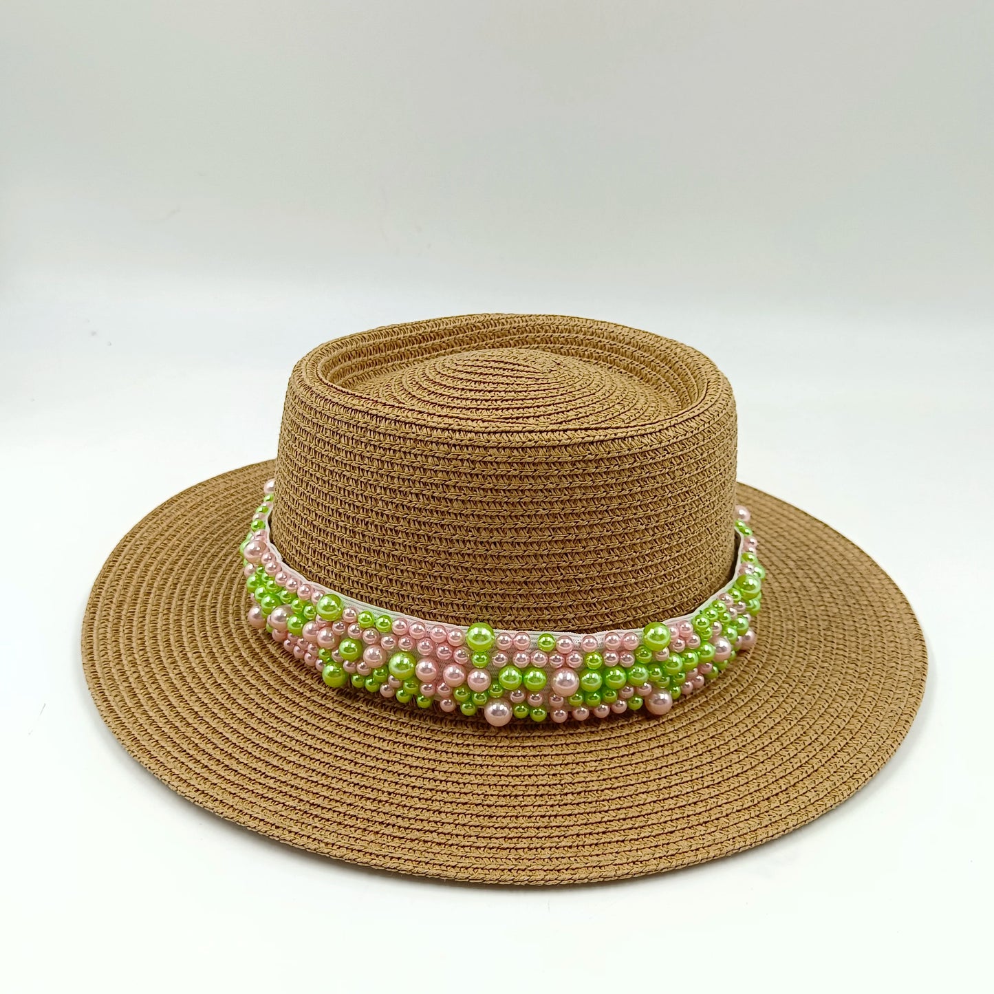 hats beach hat bohemian flat brim hat hand woven straw hat ladies summer vacation travel sun hat