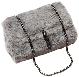 Fuzzy Crossbody Shoulder Bag